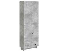 Kaloriko Ensemble Meuble 2 pcs Gris béton 66 x 34,5 x 95 cm, Rangement modulable pour Salon séjour Chambre, Armoire Commode Buffet, mobilier Complet intérieur Multifonction