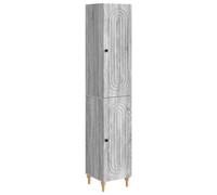Kaloriko Ensemble Meuble 2 pcs Sonoma Gris en Bois d'ingénierie, modulable pour Salon séjour Bureau, Rangement Complet avec Buffet et Armoire Murale, Usage intérieur et extérieur