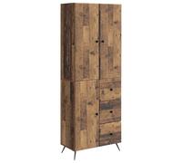 Kaloriko Ensemble Meuble Salon et séjour 2 pcs Bois Ancien Bois d'ingénierie mobilier modulable Complet pour Rangement Cuisine Chambre Bureau entrée avec Armoire Commode Polyvalent