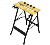 Kaloriko Établi pliant transportable pour atelier, garage, bricolage et menuiserie avec surface MDF réglable, capacité 80 kg, en acier robuste, idéal pour travaux de réparation et assemblage