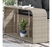 Kaloriko Étagères de Rangement murales 2 pcs Gris Clair en résine tressée, Acier Enduit de Poudre, Format modulable pour Piscine, Spa, Jardin, entrée, et Rangement extérieur organisé