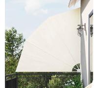 Kaloriko Éventail pliable pour balcon - En polyester - Avec cadre en acier revêtu par pulvérisation - Résistant aux intempéries - Avec support mural - Pour balcon, terrasse, ombrage - Protection UV