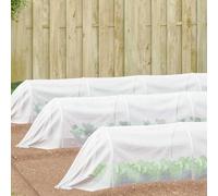 Kaloriko Filet Anti Insectes Blanc en polyéthylène 2 x 25 m pour Jardin Potager Massif Plantation arbuste, Usage intérieur et extérieur, Protection Durable Contre Les nuisibles et Couverture Propre