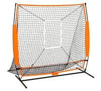 Kaloriko Filet d'exercice multisport baseball avec cadre en acier 174 x 76 x 158,5 cm noir pour entraînement de frappe et de lancer avec sac de rangement, extérieur, jardin, club, équipe, enfants