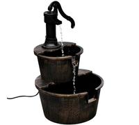 Kaloriko Fontaine décorative Design Pompe de puits Bronze, Cascade Bassin Jet Eau avec Pompe électrique 6 W, 47 x 41 x 69 cm, Usage intérieur, décoration Maison Salon Patio Ambiance Zen relaxante