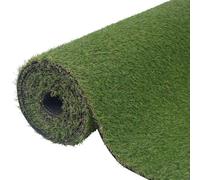 Kaloriko Gazon artificiel - 1 x 10 m - Vert - Hauteur des poils : 20 mm - Polypropylène - Résistant aux UV - Polyvalent - Utilisable comme jardin, balcon, brise-vue et décoration avec aspect naturel