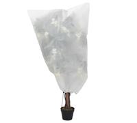 Kaloriko Housses de Protection pour Plantes, Lot de 12 en Tissu Non tissé 100% polypropylène, 0,8 x 1 m, Cordon de Serrage 3 mm, Protection Jardin Potager Balcon terrasse extérieur Gel Oiseaux