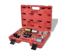 Kaloriko Kit d'extracteurs de roulement silencieux pour BMW - 14 pièces - Avec mallette - En acier - Outil de réparation universel pour voiture, garage, mécanicien professionnel - Montage