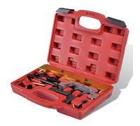 Kaloriko Kit d'outils de blocage d'arbre à cames en acier pour BMW N42 N46 Code moteur avec mallette, kit d'outils manuels pour réparation, entretien, montage en atelier, garage