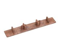 Kaloriko Lot de 10 embouts pour lames de terrasse en plastique marron - 15 x 2,5 cm - Convient pour les terrasses extérieures - Protection et finition propre pour revêtement de sol et terrasse en bois
