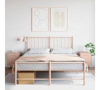 Kaloriko Lot de 2 tables de chevet rose 36 x 39 x 50,5 cm en acier style industriel métal robuste grand espace de rangement résistant à l'humidité