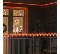 Kaloriko Lumière en Corde 480 LED Blanc Chaud, PVC Souple 20 m, IP44, fiche 150 cm, Usage intérieur extérieur, Guirlande décorative pour Salon, terrasse, Jardin et Noël