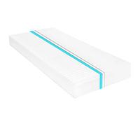Kaloriko Matelas 100 x 200 cm 7 zones mousse PU 16 cm H2 H3 avec housse lavable ergonomique avec sommier à lattes pour une colonne vertébrale saine et un sommeil doux pour le dos dans la chambre à