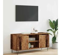 Kaloriko Meuble TV aspect bois vieilli - 104 x 35 x 50 cm - En matériau dérivé du bois - Avec 2 portes - Pour salon, console de divertissement
