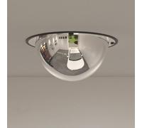 Kaloriko Miroir de circulation entièrement incurvé en acrylique de 40 cm de diamètre - Miroir incassable à 2 voies pour extérieur avec vision étendue et installation facile pour la sécurité routière