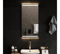 Kaloriko Miroir de Salle de Bain à LED 40 x 80 cm en Verre, 4 mm, USB 5 V, IP65, Miroir Mural rectangulaire pour Maquillage, Rasage, décoration intérieure, Installation Verticale ou Horizontale
