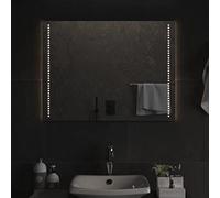 Kaloriko Miroir de Salle de Bain à LED 60 x 80 cm, Miroir Glace Mural rectangulaire en Verre 4 mm, Interface USB 5 V, IP65, trumeau Lumineux pour Maquillage, Rasage, décoration intérieure