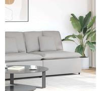 Kaloriko Module Central de canapé modulable Gris Nuage 100 cm, textilene 100% Polyester, Structure métal, Assise 100 x 100 cm, avec Coussins, pour Salon sectionnel