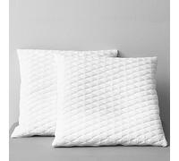 Kaloriko Oreillers Lot de 2, 80 x 80 x 14 cm, Mousse a memoire de Forme Ergonomique, Soutien Cervical, Respirant, pour Dormir sur Le Dos, Le Ventre ou Le Cote, Confort Chambre Nuit