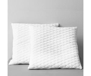 Kaloriko Oreillers Lot de 2, 80 x 80 x 14 cm, Mousse a memoire de Forme Ergonomique, Soutien Cervical, Respirant, pour Dormir sur Le Dos, Le Ventre ou Le Cote, Confort Chambre Nuit