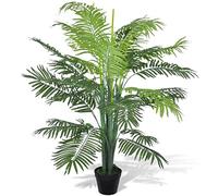 Kaloriko Palmier Phoenix Artificiel avec Pot 130 cm, Feuillage de 28 Feuilles, Branches en Plastique et Fil métallique, Tronc Plastique, décoration intérieure pour Salon et Bureau