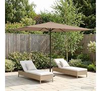 Kaloriko Parasol de jardin 200 x 300 cm en polyester avec cadre en acier revêtu par pulvérisation, design à angle droit, protection UV et valve d'air, inclinable pour balcon, terrasse et ombre