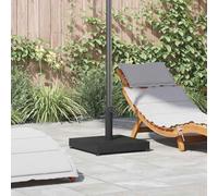 Kaloriko Pied de Parasol Noir en Acier 45 x 45 x 31,5 cm avec Roulette, Support Lourd pour Parasol Droit ou déporté, Jardin terrasse Balcon Patio, Stable Face au Vent