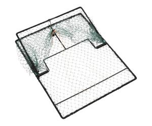 Kaloriko Piège à Oiseaux Vert en Acier étiré à Froid 50 x 40 x 1,5 cm, Filet en polyéthylène réutilisable, Pliable et Portable pour Jardin, Terres agricoles, Protection des Cultures