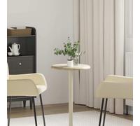Kaloriko Plateau de table en marbre crème Ø 40 x 2,5 cm - Robuste - Facile d'entretien - Résistant aux rayures - Plan de travail de rechange pour table à manger, table basse, salon et bureau - Design