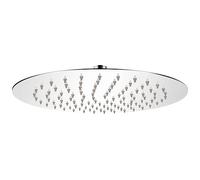 Kaloriko Pommeau de douche à effet pluie en acier inoxydable rond de 25 cm avec 105 buses anti-calcaire - Économie d'eau - Haute pression - Pour salle de bain, bien-être, massage, types de jets