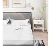 Kaloriko Protège Matelas Blanc 120x200 cm, alese Respirante en Polyester avec Housse TPU silencieuse, Drap Housse à Jupe élastique, Lavable, pour lit Adulte Enfant bébé