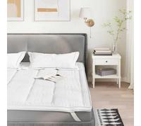Kaloriko Protège Matelas Blanc 140 x 190 cm, alèse Respirante en Microfibre et Polyester, Housse avec élastiques aux Quatre Coins, Lavable en Machine, pour Chambre Adulte, Enfant et bébé