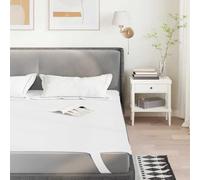 Kaloriko Protège Matelas Blanc 80x200 cm, alèse Respirante en Polyester avec Support TPU, Housse silencieuse avec Sangles élastiques, Lavable en Machine pour Chambre Adulte Enfant bébé