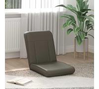 Kaloriko Repose-pieds réglable gris en cuir synthétique rembourré avec dossier multi-positions pliable ergonomique pour salon, chambre à coucher, balcon pour lire, jouer, méditation