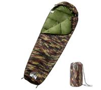 Kaloriko Sac de couchage momie pour adulte avec capuche et fermeture éclair, léger et compact, camping et extérieur pour le printemps, l'été, l'automne, avec sac de rangement et isolation thermique
