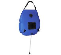 Kaloriko Sac de Douche Portable de Camping Bleu 20 litres PVC léger résistant au feu avec poignée, idéal pour activités en extérieur comme Camping, randonnée, pêche ou Chasse