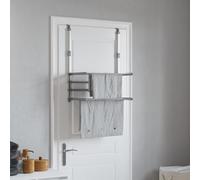 Kaloriko Séchoir étendoir pour Balcon en Aluminium argenté 54 x 25 x 42 cm Pliable et Extensible, 7 m de Suspension, Rangement Compact pour Linge, intérieur extérieur, buanderie, radiateur