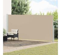 Kaloriko Store latéral extensible 100 % polyester avec cadre en acier, résistant aux UV et imperméable, kit de montage inclus, idéal pour jardin, balcon, terrasse, ombrage et brise-vue en plein air