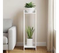 Kaloriko Support de Plante Blanc 30 x 30 x 100 cm en Bois d ingénierie, Support tuteur intérieur à Cadre Ouvert pour Fleur, orchidée, Monstera, Vigne, Rosier, Lierre, Potager