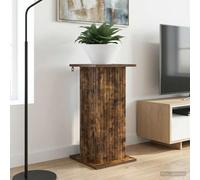 Kaloriko Support de Plante en Bois d ingénierie chêne fumé 2 pcs, 30,5 x 30 x 60,5 cm, Usage intérieur, résistant à l humidité, pour Pot, Fleurs, Lierre, Monstera, Balcon, décoration