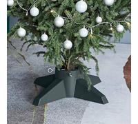 Kaloriko Support de Sapin de Noël Vert en Plastique, Socle Stable avec réservoir d Eau 1,3 L pour Arbre Naturel Jusqu a 2,1 m, Fixation Tronc 40 a 105 mm, Salon Fete Hiver