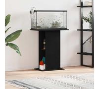 Kaloriko Support Meuble Aquarium chêne Noir, Armoire de Rangement 60,5 x 36 x 72,5 cm, Bois d ingénierie Stable pour cuve, bac, Terrarium, Vivarium, Salon Maison intérieur décoration
