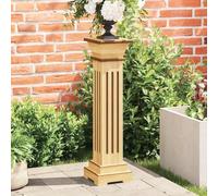 Kaloriko Support Pilier carré à Plantes en MDF Bois Clair 17 x 17 x 66 cm pour intérieur et extérieur, décor de Salon, terrasse, Couloir, Mariage, Fleurs et Pots