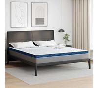 Kaloriko Surmatelas Blanc 180 x 200 cm, Tissu Jacquard matelassé, Mousse à mémoire de Forme épaisse, literie intérieure, Confort Silencieux, Maintien des Points de Pression, pour lit Double