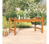 Kaloriko Table Basse Bois d'acacia Massif 100x50x50 cm avec Plateau à Lattes, Meuble de Salon Design Industriel pour séjour, intérieur Maison, Rangement Pratique et Charme Vintage