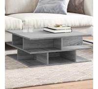 Kaloriko Table basse grise Sonoma 70 x 70 x 29 cm, élégante table de salon avec espace de rangement, table d'appoint moderne pour boissons et collations