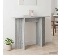 Kaloriko Table console grise Sonoma 100 x 30 x 75 cm Table d'appoint étroite pour couloir, salon, avec étagère pour décoration, téléphone, clés, espace de rangement