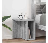 Kaloriko Table d'appoint 2 pièces Gris Sonoma en Bois d'ingénierie 37 x 32 x 40 cm avec Rangement pour Salon Chambre Bureau, Meuble Basse Moderne et Multifonction
