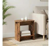 Kaloriko Table d'appoint en bois vieilli, 50 x 39,5 x 55 cm, table basse, table de chevet, table de rangement, étagère pour salon, chambre à coucher, couloir, balcon, canapé, lit, bureau, couloir