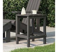 Kaloriko Table de Jardin Adirondack Anthracite en PEHD 38x38x46 cm Plateau Robuste pour extérieur terrasse Balcon Patio Cour idéal pour Repas apéritif Pique-Nique et aménagement de réception